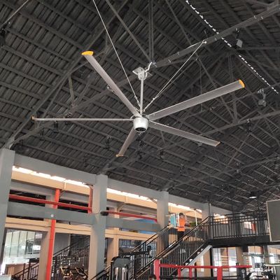 Μόνιμος μαγνήτης Σύγχρονος 220v 380v HVLS ανεμιστήρες για θερμοκήπια 14ft 16ft 7.3m ψύξη
