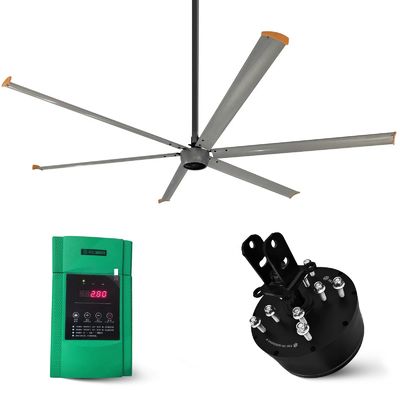 220V 750W μόνιμος μαγνήτης συγχρονισμένος AC HVLS ψύξη οροφής BLDC PMSM ανεμιστήρας κινητήρας