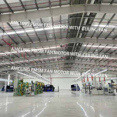 IE 1 Απόδοση 1100w 3 φάσης κινητήρας PMSM για βιομηχανικό μεγάλο ανεμιστήρα οροφής BLDC HVLS