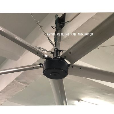 Ενίσχυρος 1.5kw επαγωγικός HVLS bldc ανεμιστήρας κινητήρας για 10ft 12ft 16ft 18ft Big Wind Workshop