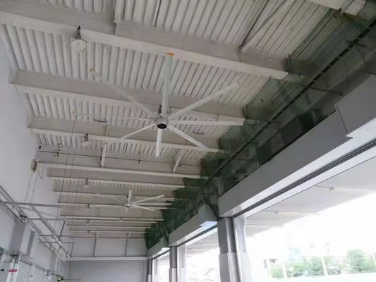 AMCLING 220V 380V Αξιακός ανεμιστήρας ροής 1500W Μόνιμος μαγνήτης Συγχρόνιος ανεμιστήρας οροφής HVLS