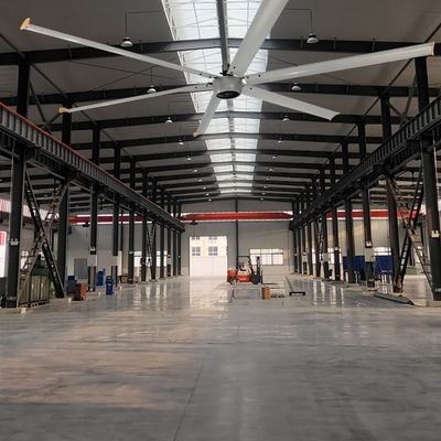 Μόνιμος μαγνήτης συγχρονισμένος ανεμιστήρας οροφής HVLS Μεγάλοι ανεμιστήρες για τη Γερμανία Nord από την επίσημη