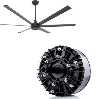 Υψηλής ταχύτητας 400W 3 φάσης 220V Βιομηχανικό αδιάβροχο DC HVLS Ψύξη οροφής Bldc ανεμιστήρας κινητήρα